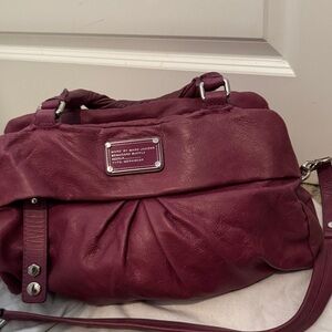 Marc Jacobs Plum Leather Shoulder Bag